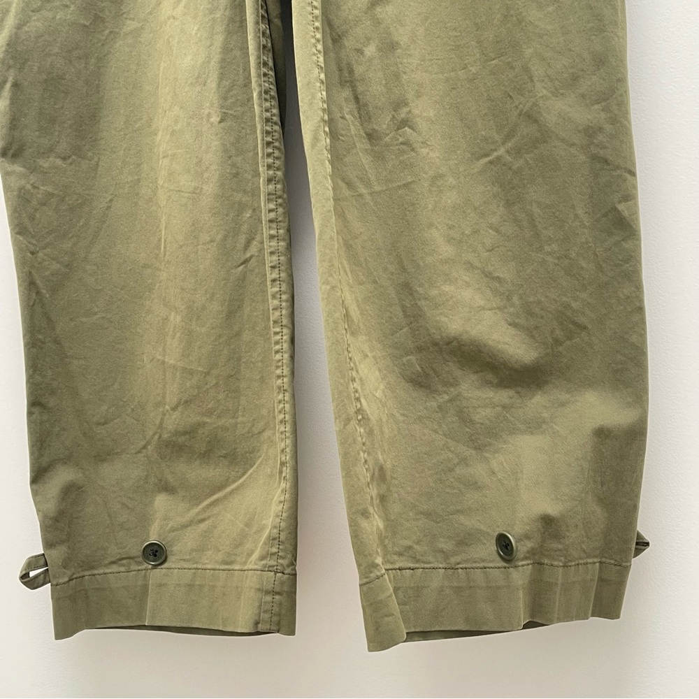 Thakoon Long Sleeve Button Front Olive Green Utility Jumpsuit - Picture 5 of 16